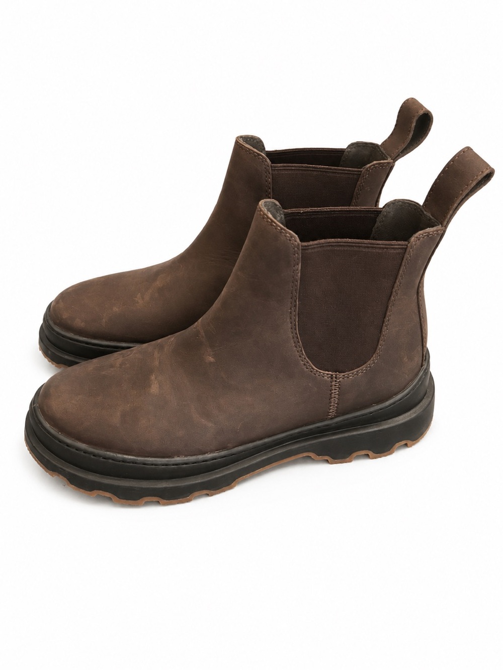 $250 Camper Brutus+ Women's Brown Leather Nubuck Boots NWT 37/7